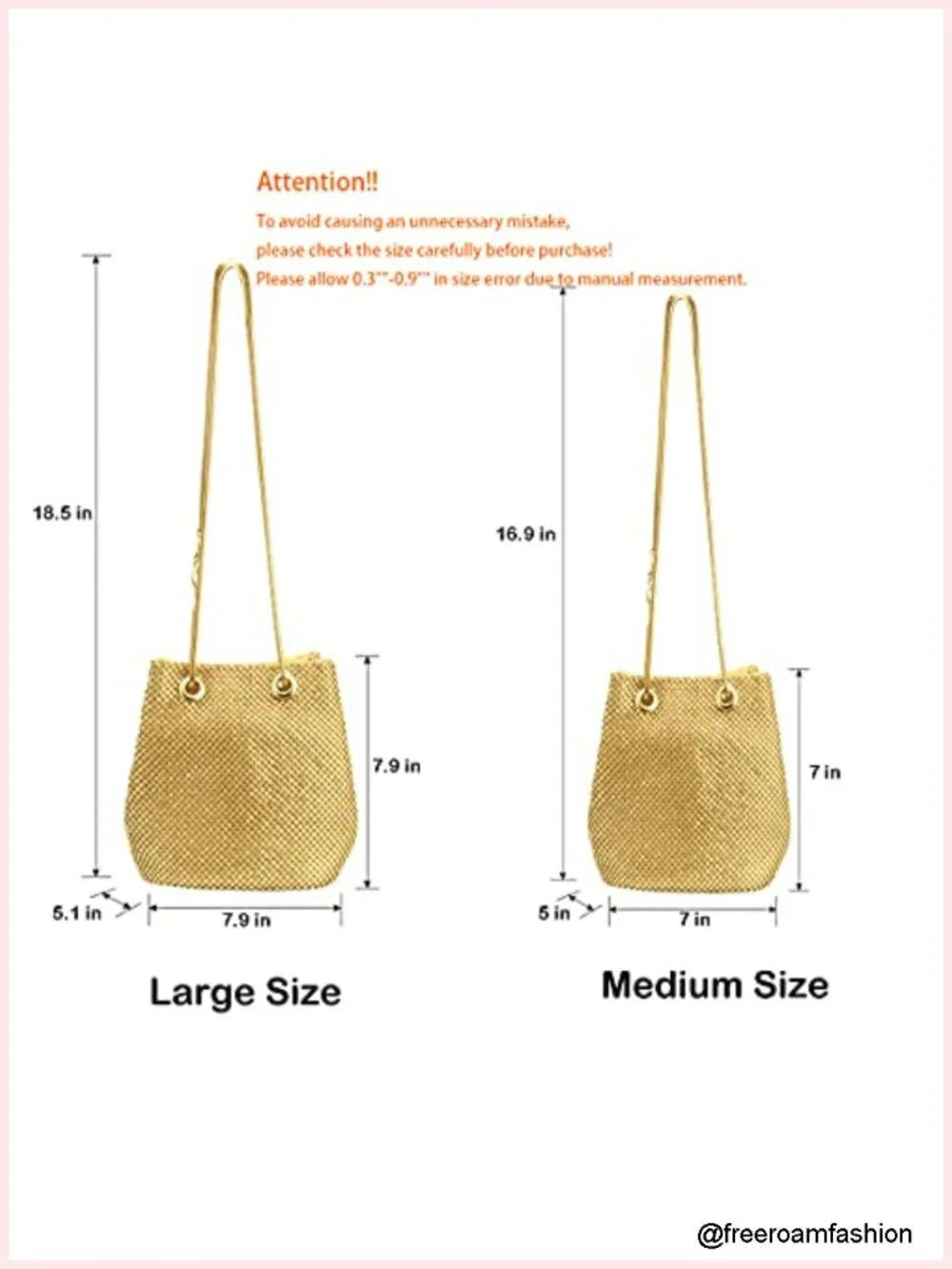 Full Rhinestone Bucket Bag Evening Clutch Party Wedding Shoulder Bag